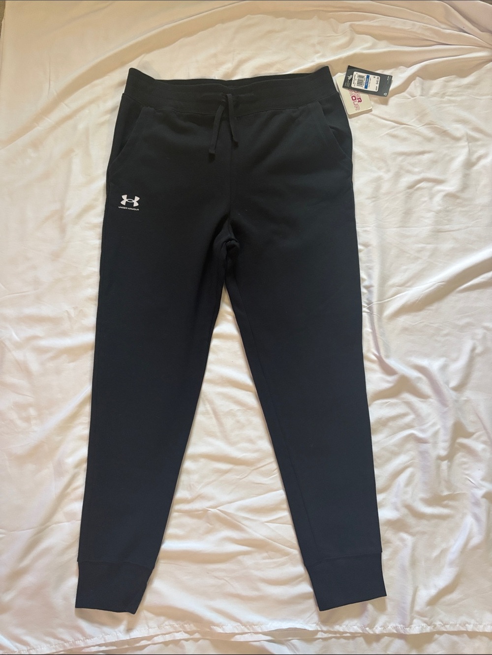 Under Armour Kids Black Logo Jogger Sweatpants